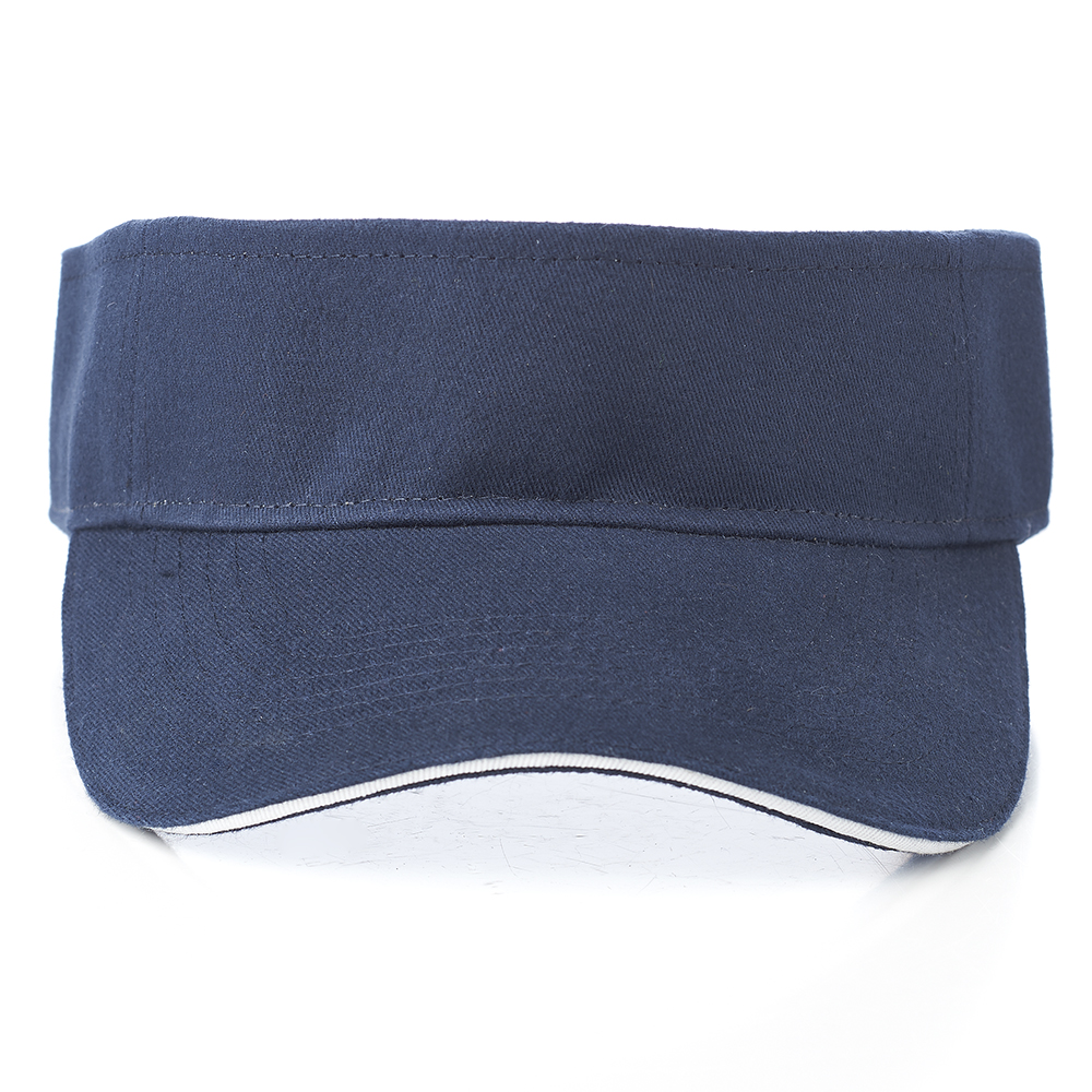 Solid Color Brushed Cotton Sandwich Visors 18