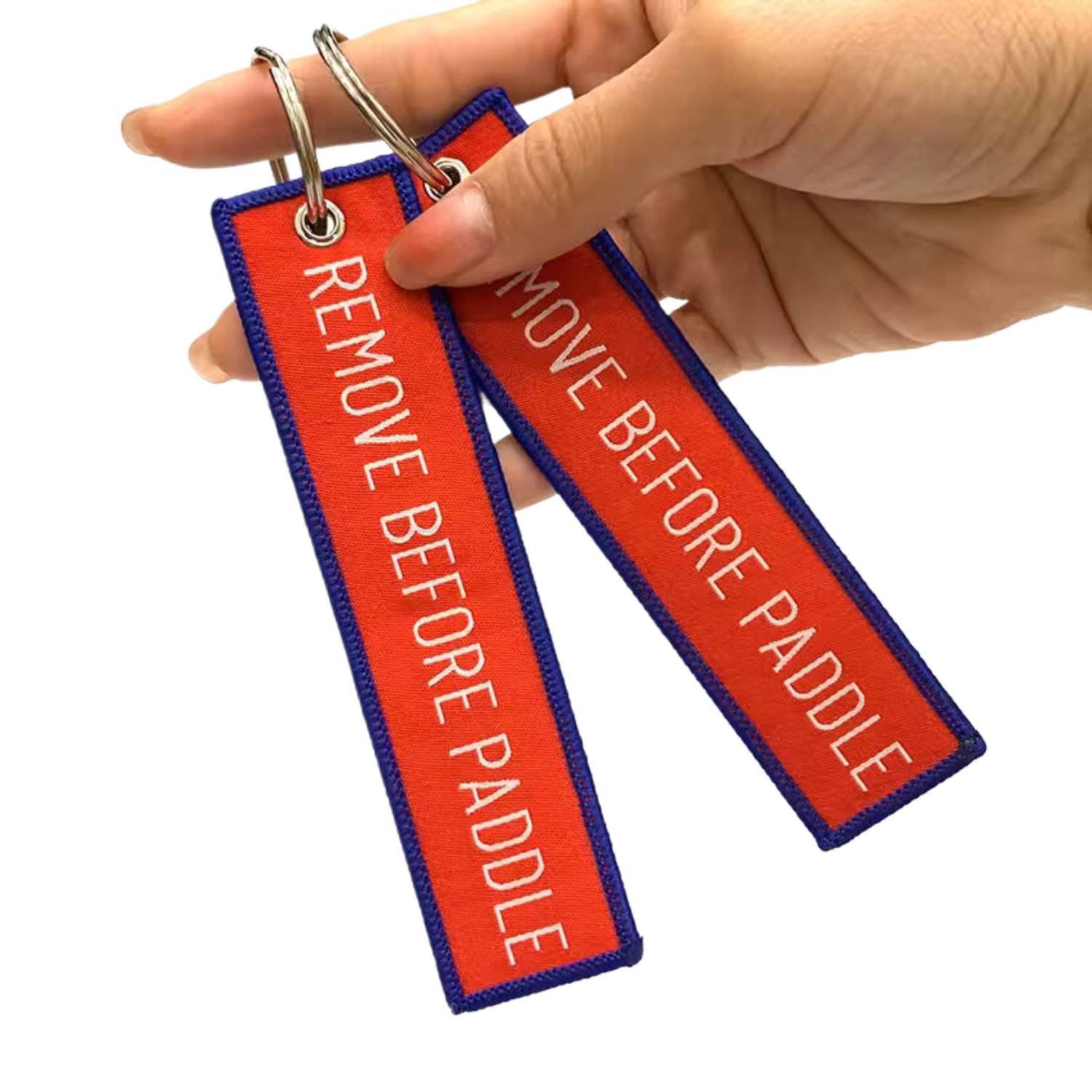 Woven Keychain with Metal Ring 6