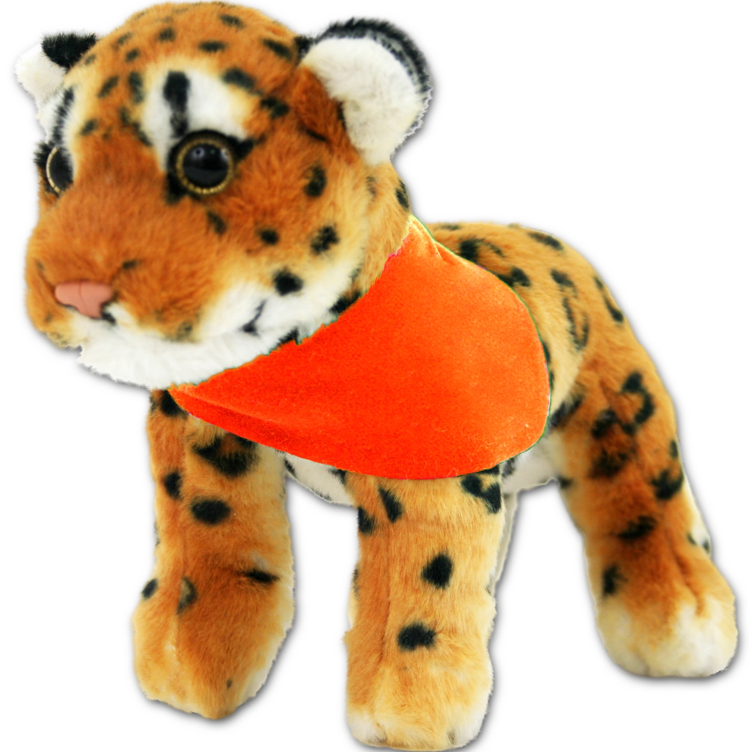 8" Jungle Animals Standing Brown Leopard 8