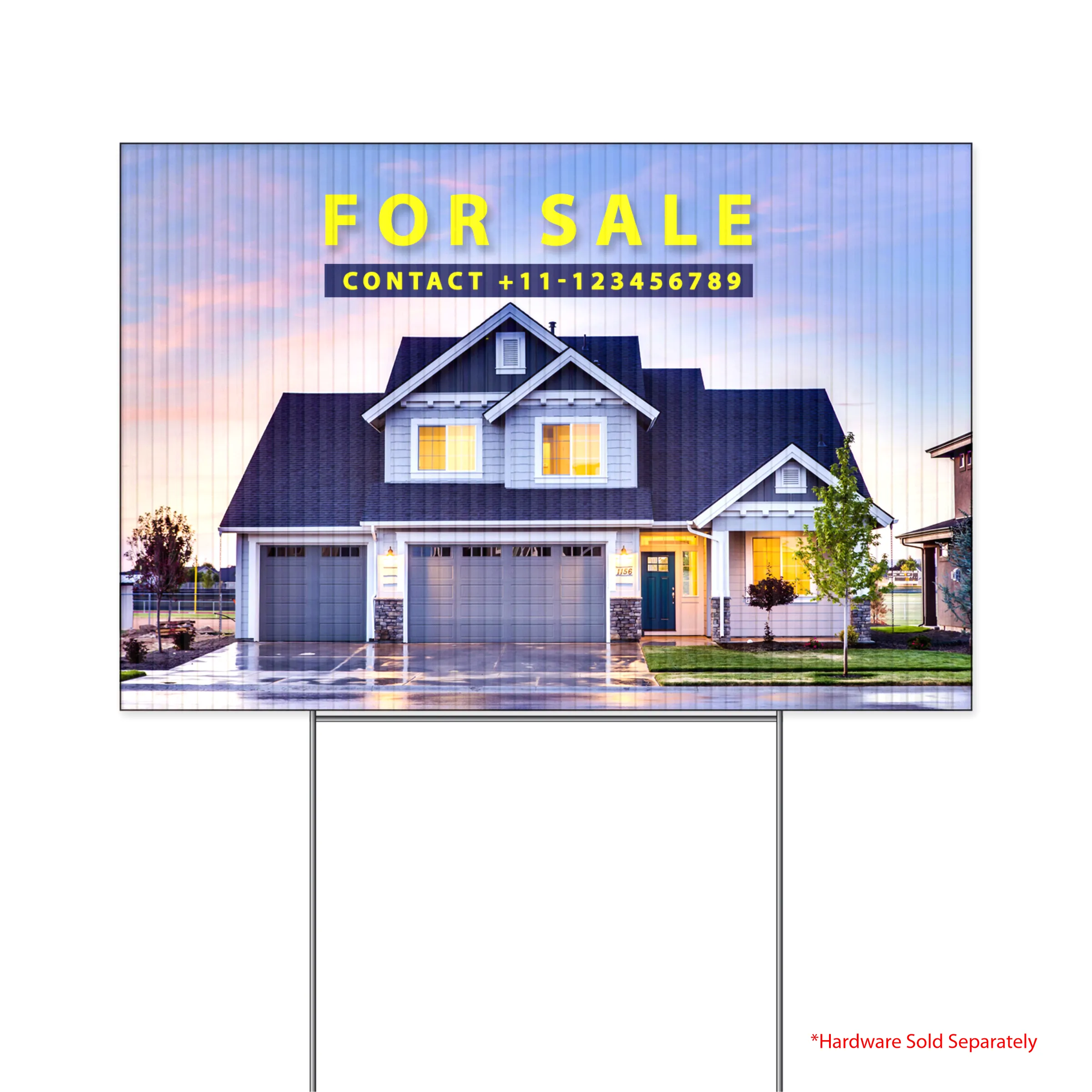 12"x18" Custom Yard Sign - Double Sided (Banner Only) 3