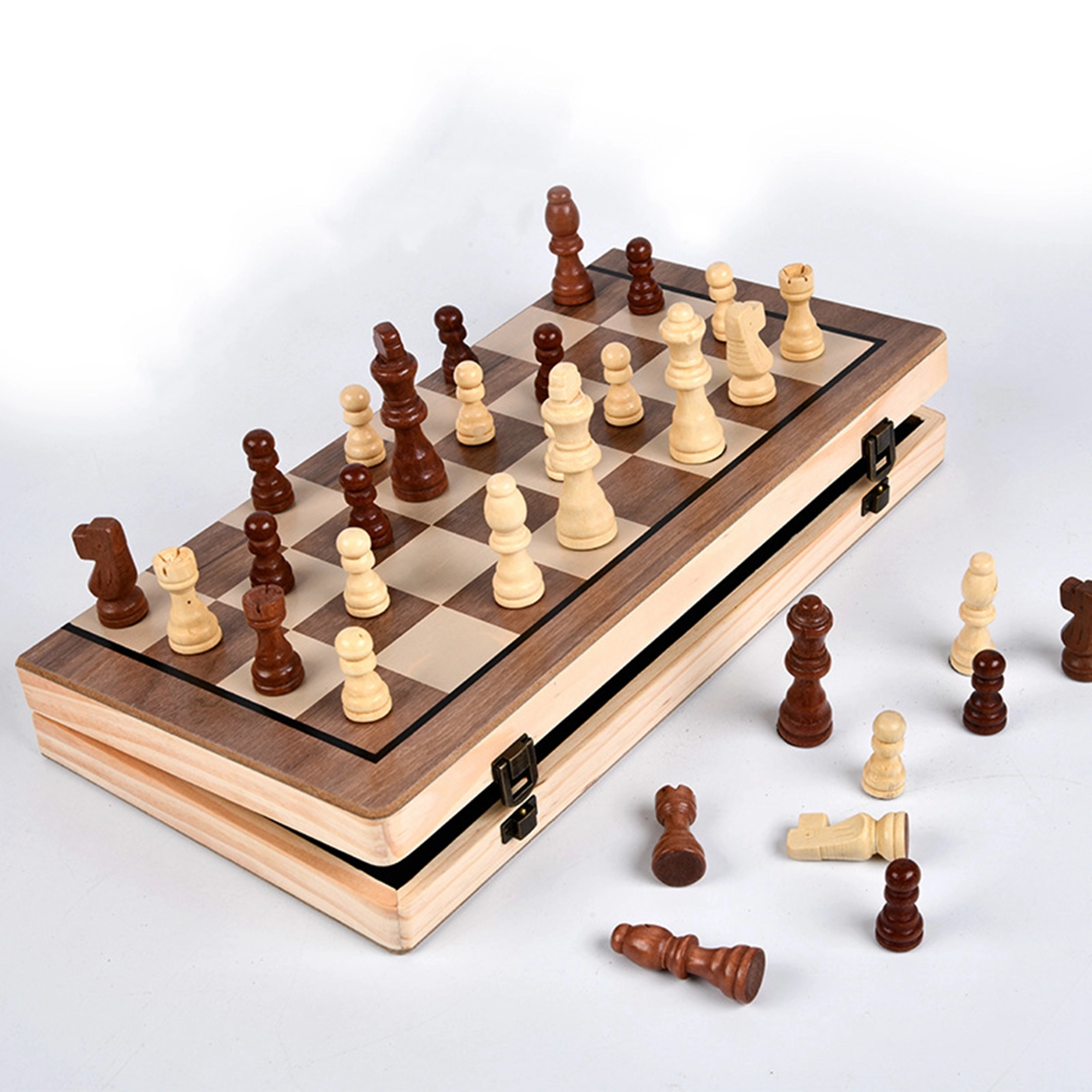 Wooden Chess Set Board Game for Adults and Kids 5
