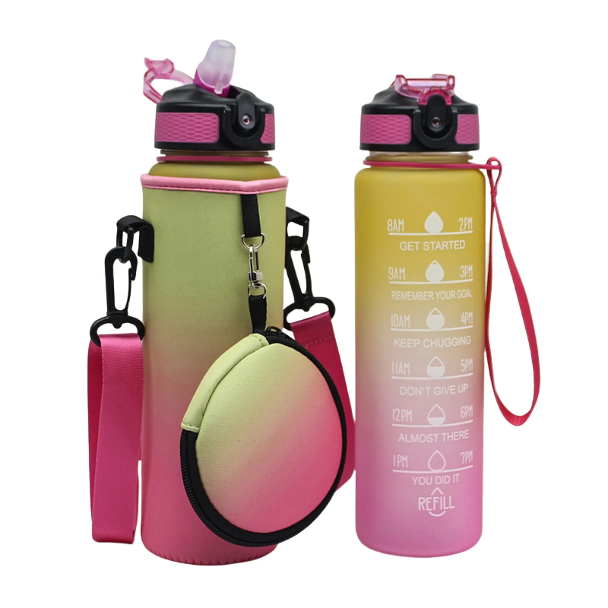 Neoprene Water Bottle Sleeve With Pouch 7