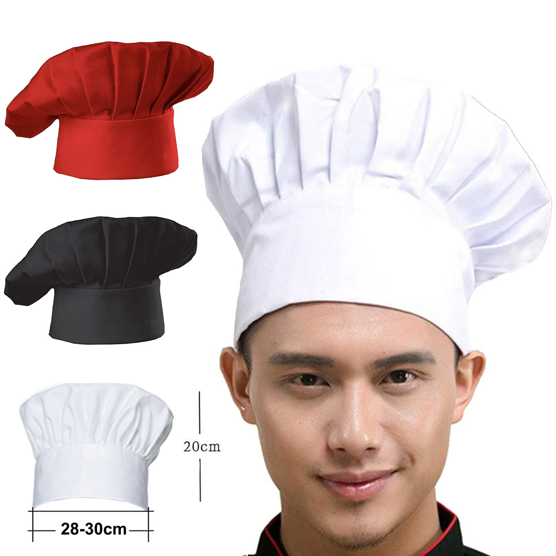 Custom ChefHat Cap Adult Adjustable Elastic 1