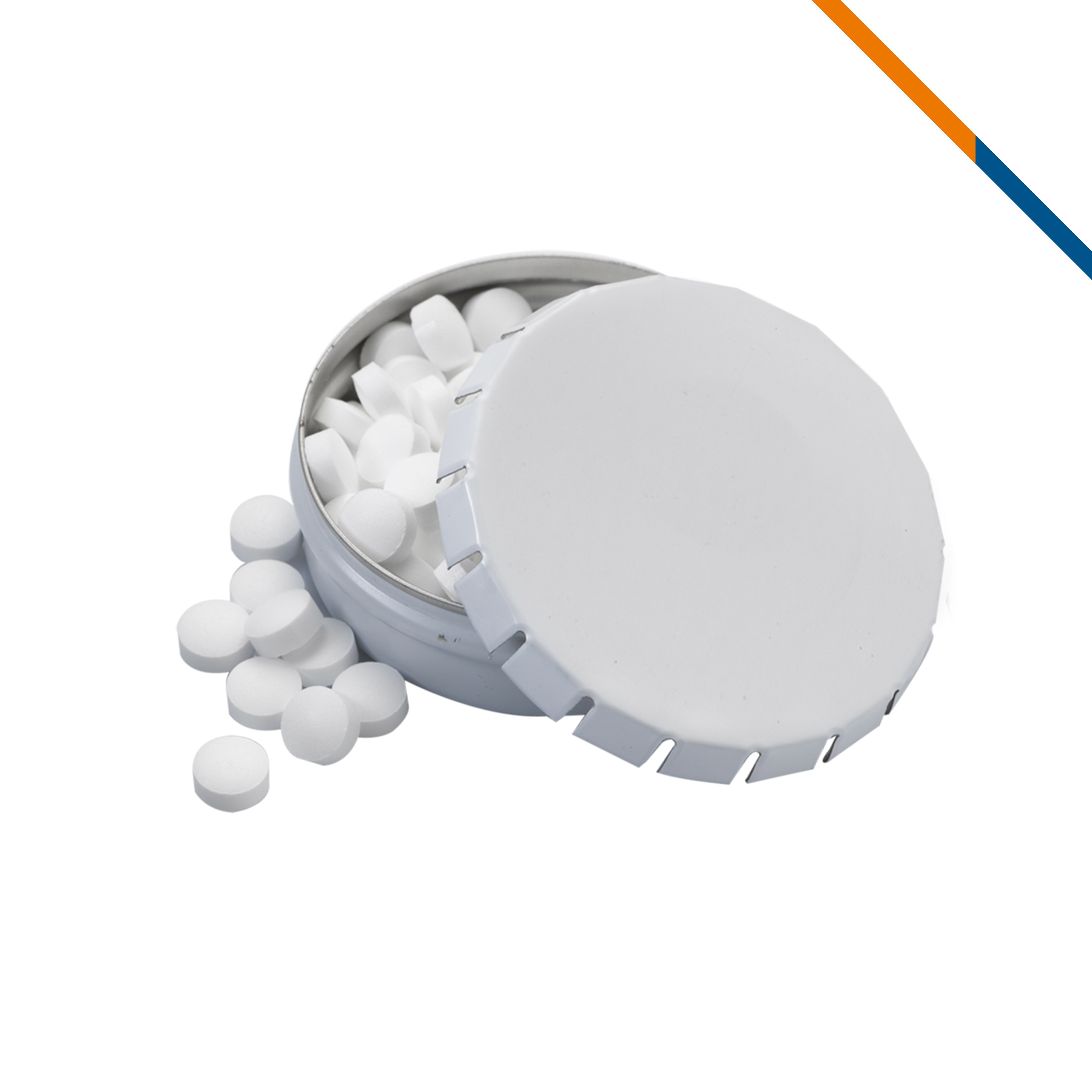 FreeChill Large Round Push Tin Mints 8