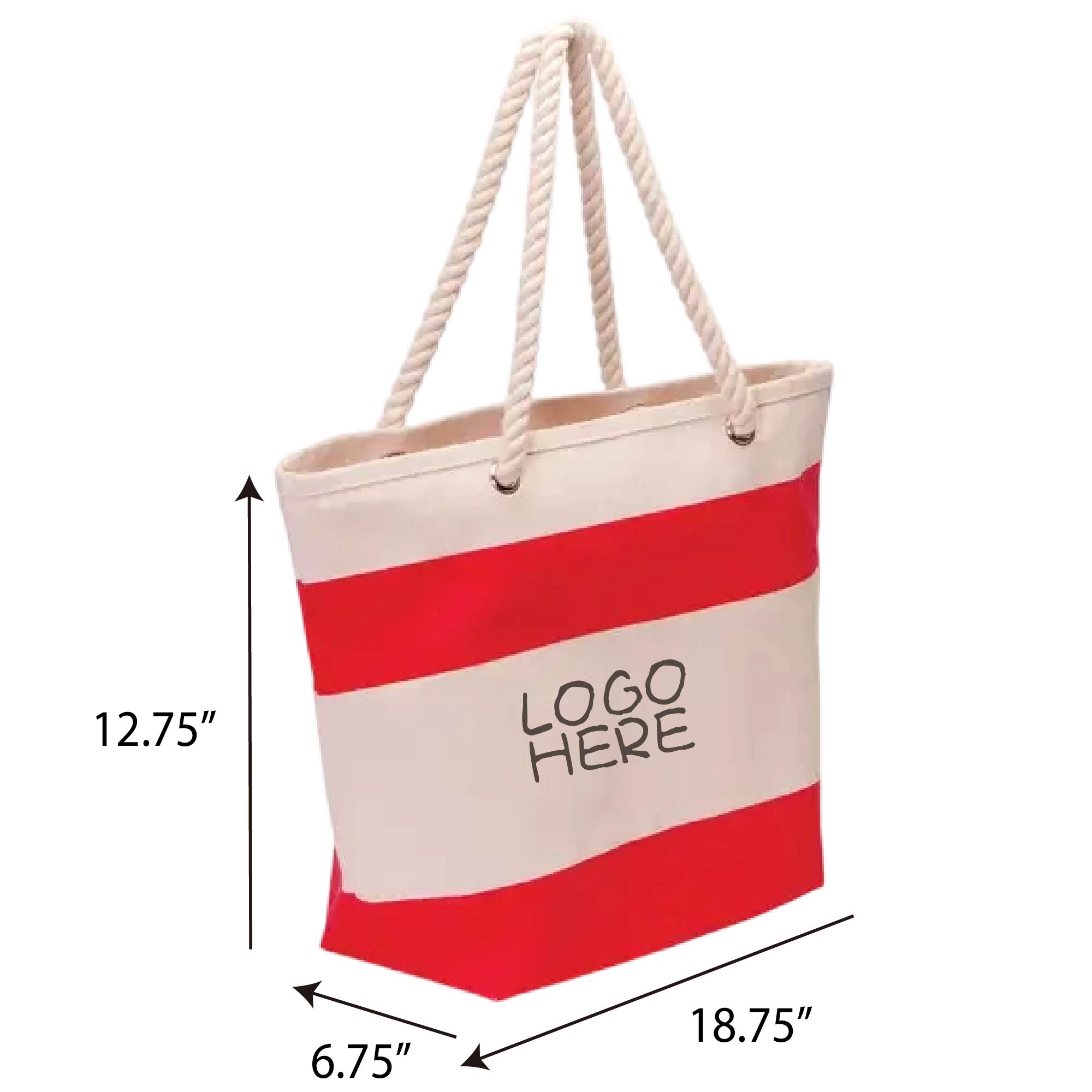 Rope Handle Canvas Tote Bag 3