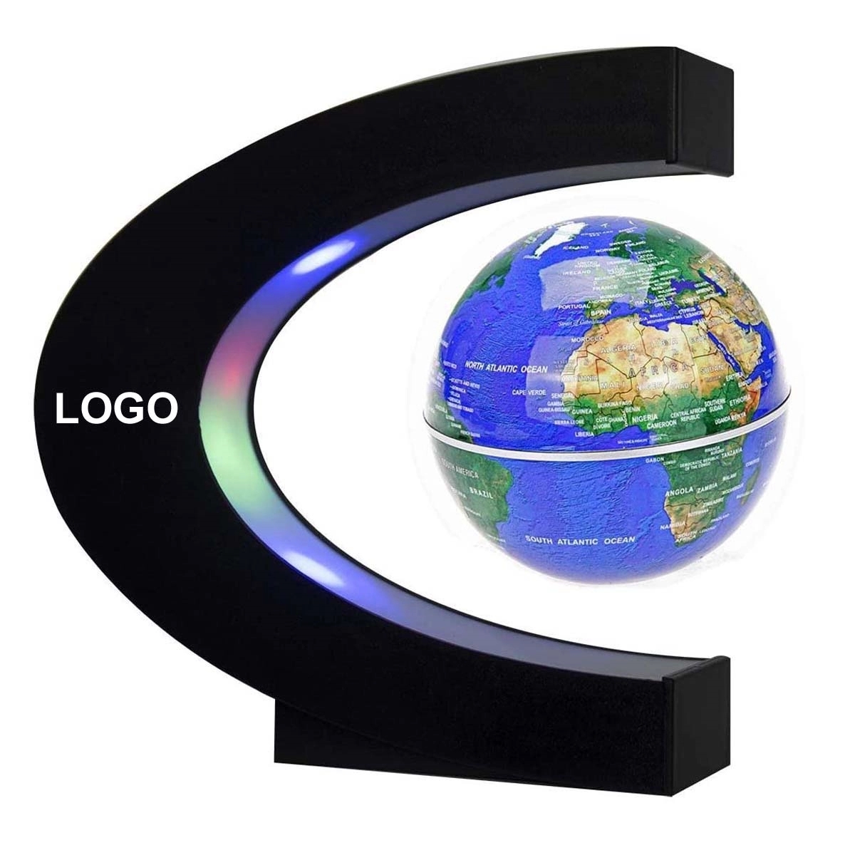 Magnetic Floating Globe with LED Light C Shape 3