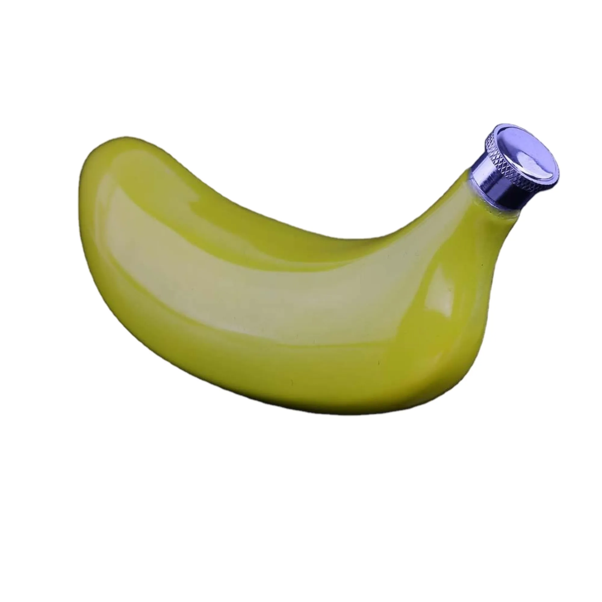 Banana-Shaped Stainless Steel Flask, custom water bottle with logo imprint 2