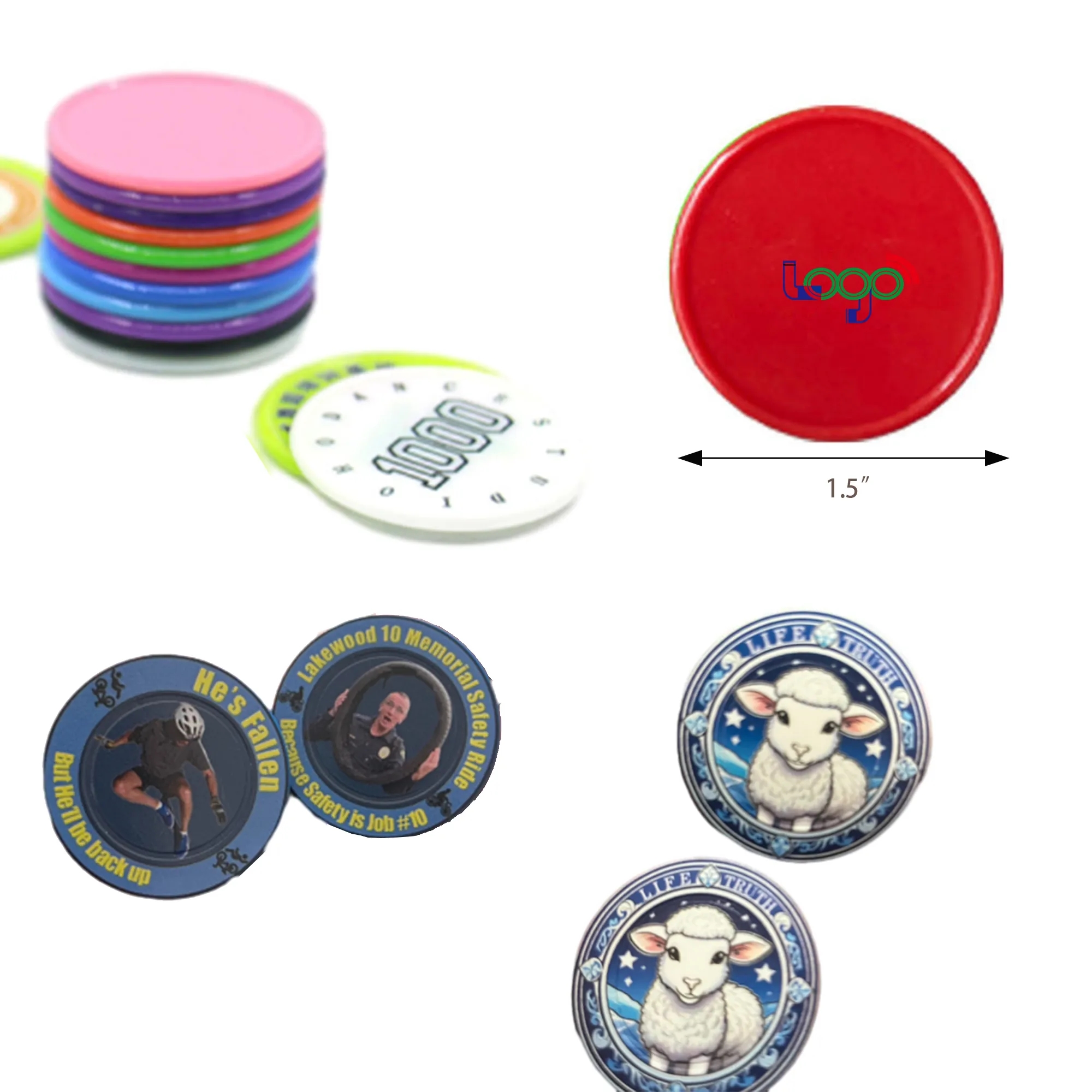 ABS Game Chip Currency Learning Points Card MOQ 200PCS 2