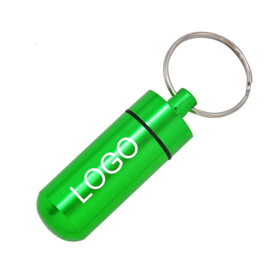 Aluminum Pill Case Keychain 1