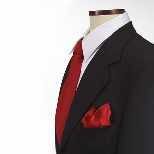 Red Silk Pocket Square 2