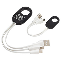 Triad 3-in-1 Charging Cable with Carabiner Clip 5