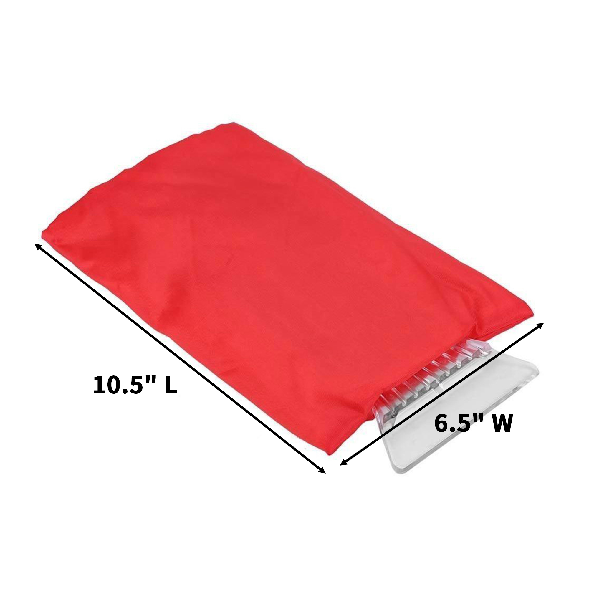 Ice Scraper With Oxford Cloth Hand Mitten 10.5" 3