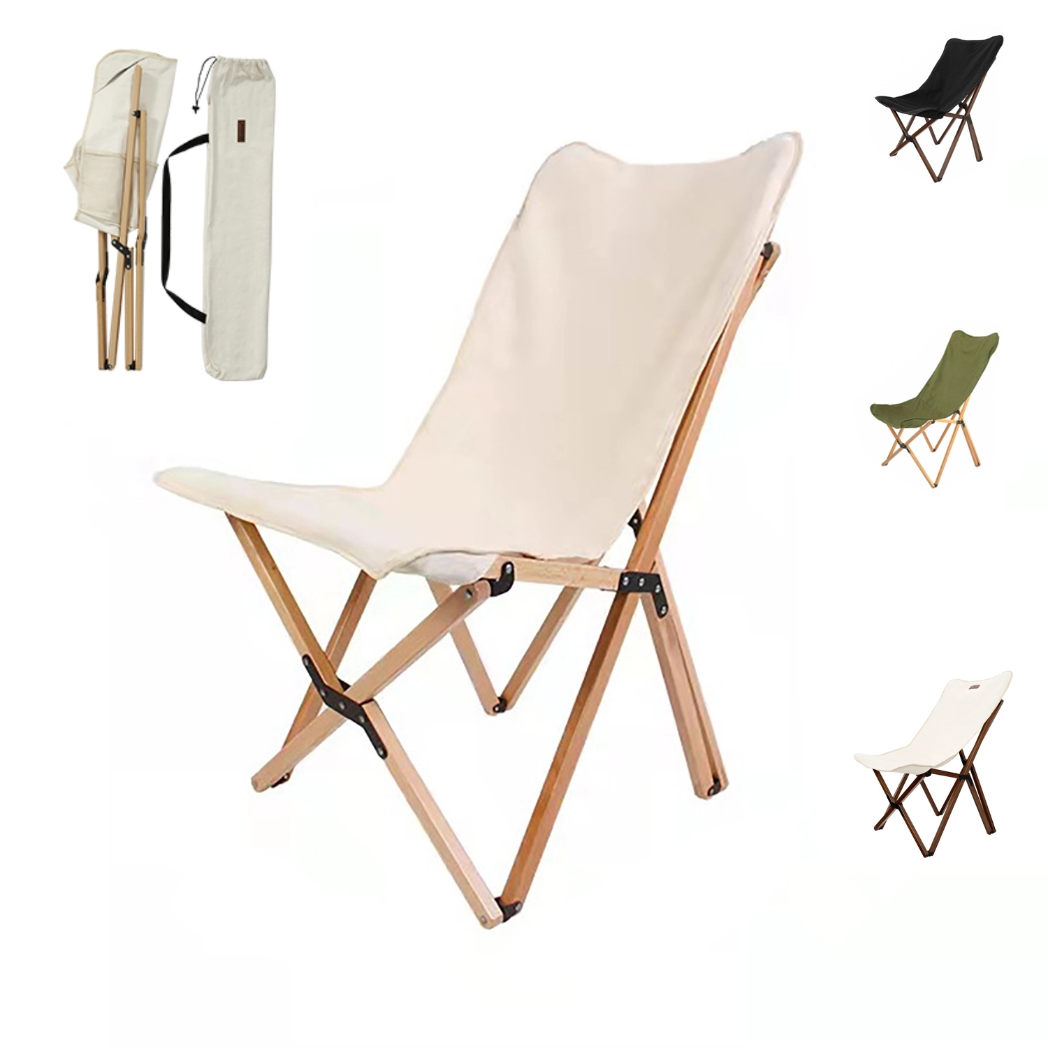 Camping Folding Wood Chair 1
