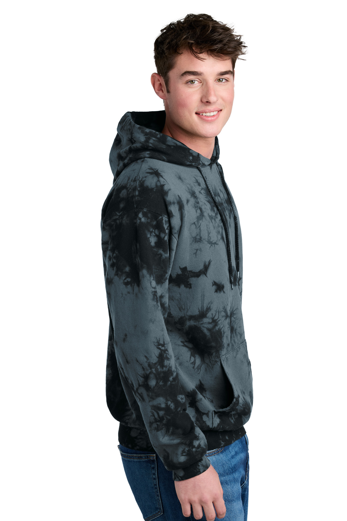 Crystal Tie-Dye Pullover Hoodie