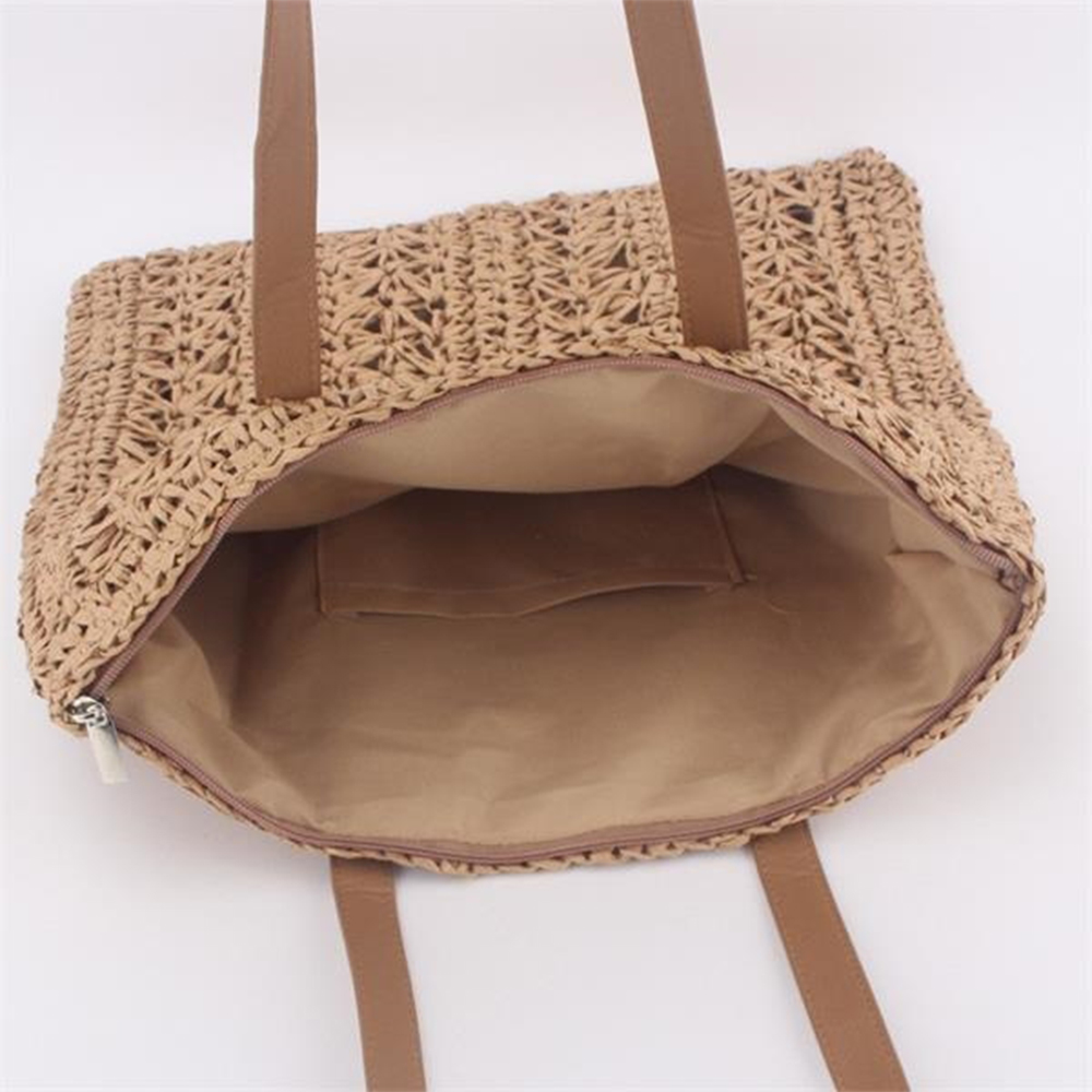 Straw Bag, custom tote bag with logo imprint 3