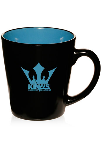 12 oz. Two -Tone Latte Mugs 1
