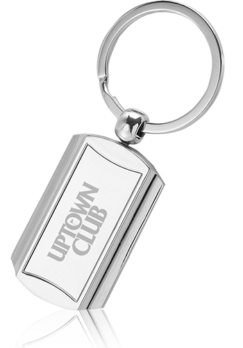 Rounded End Metal Keychains 1