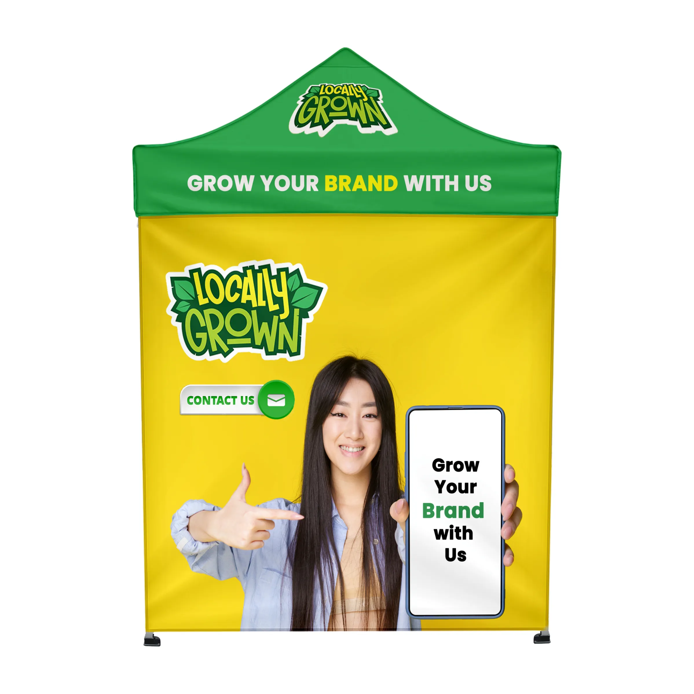 6'x6' Tent Canopy with frame and two half and one full wall 9