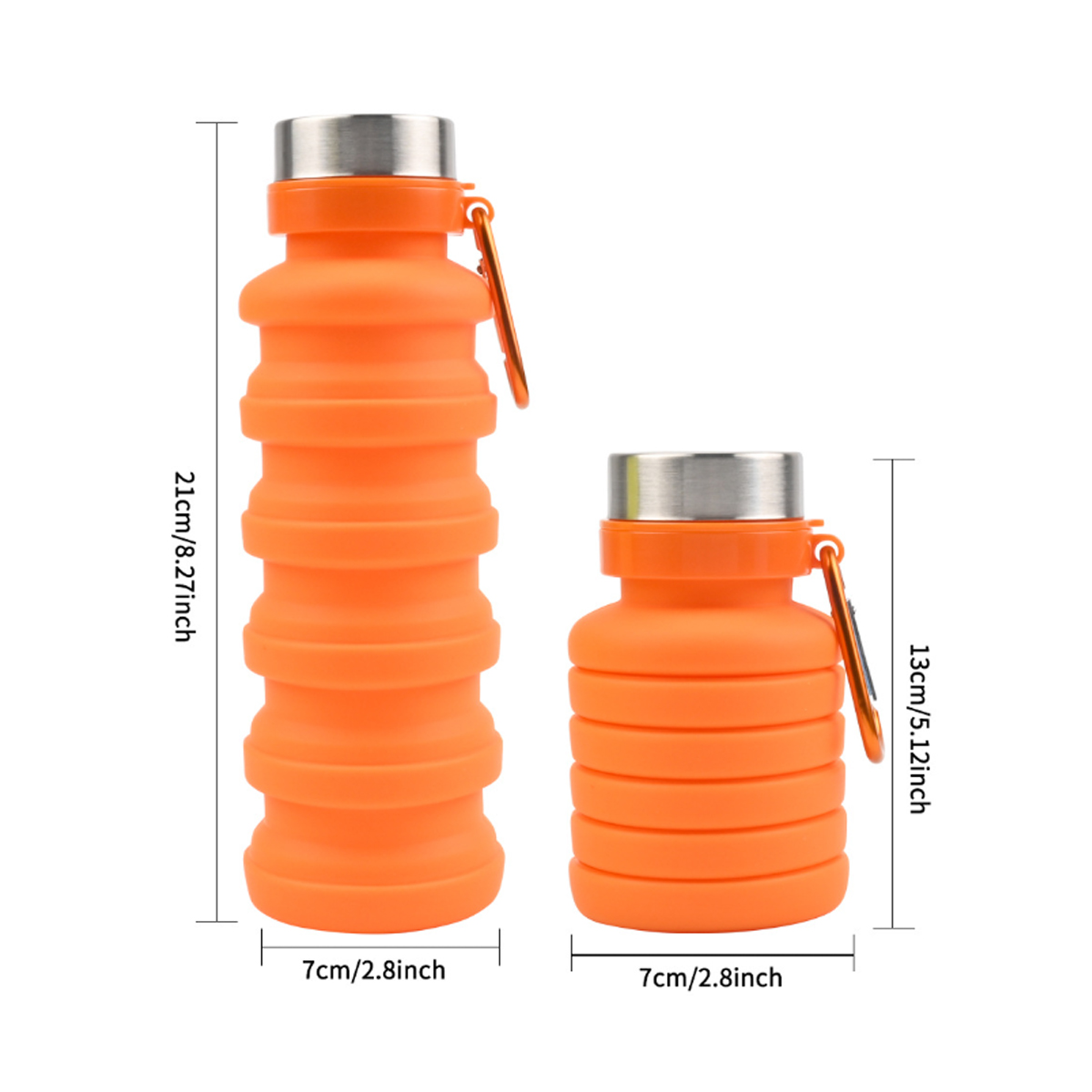 17oz Collapsible Silicone Travel Bottle 4