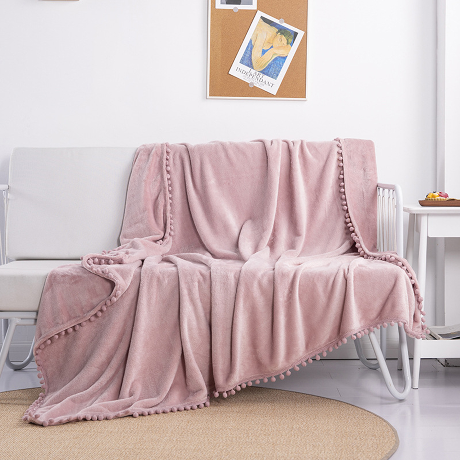 Large Flannel Fabric Fleece Blanket 2