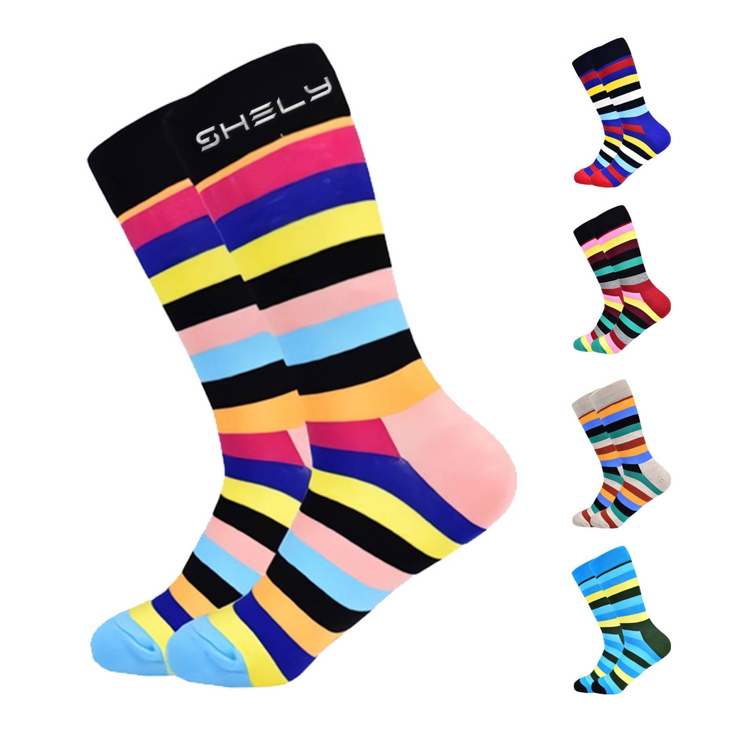 Happy Rainbow Ankle Socks 3