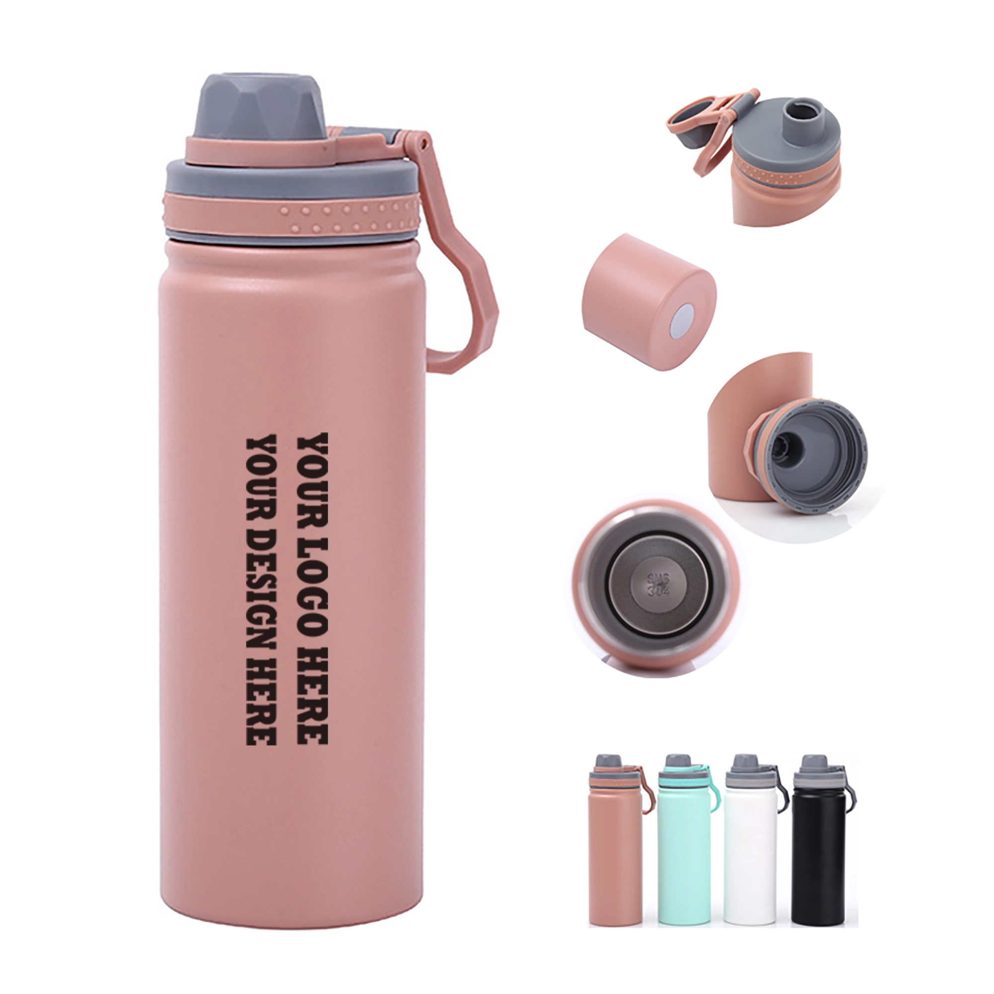 18 oz.Stainless Steel Sport Bottle 2