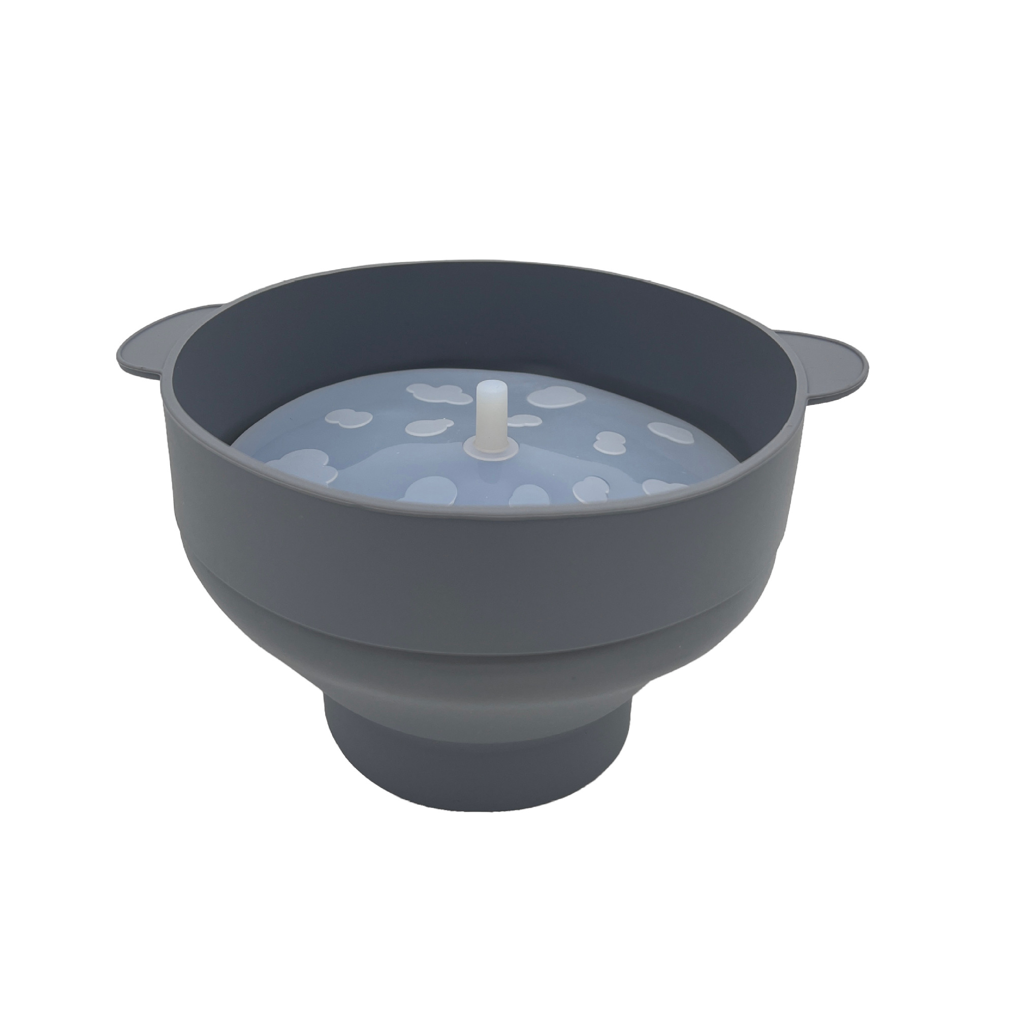 Collapsible Silicone Microwave Popcorn Bowl With Lid 7
