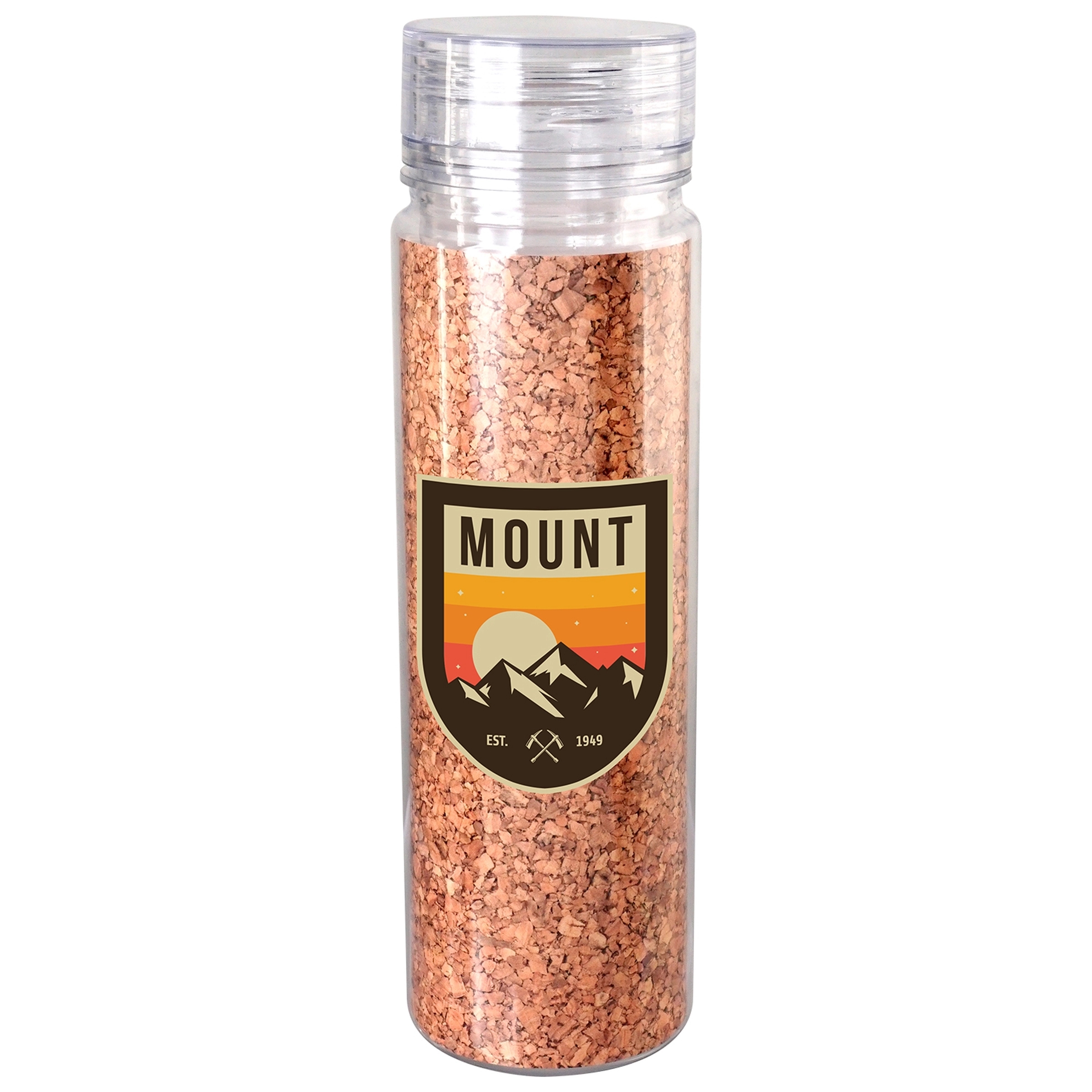 Clear View 18 oz. Full Color Cork Bottle, custom water bottle with logo imprint 12
