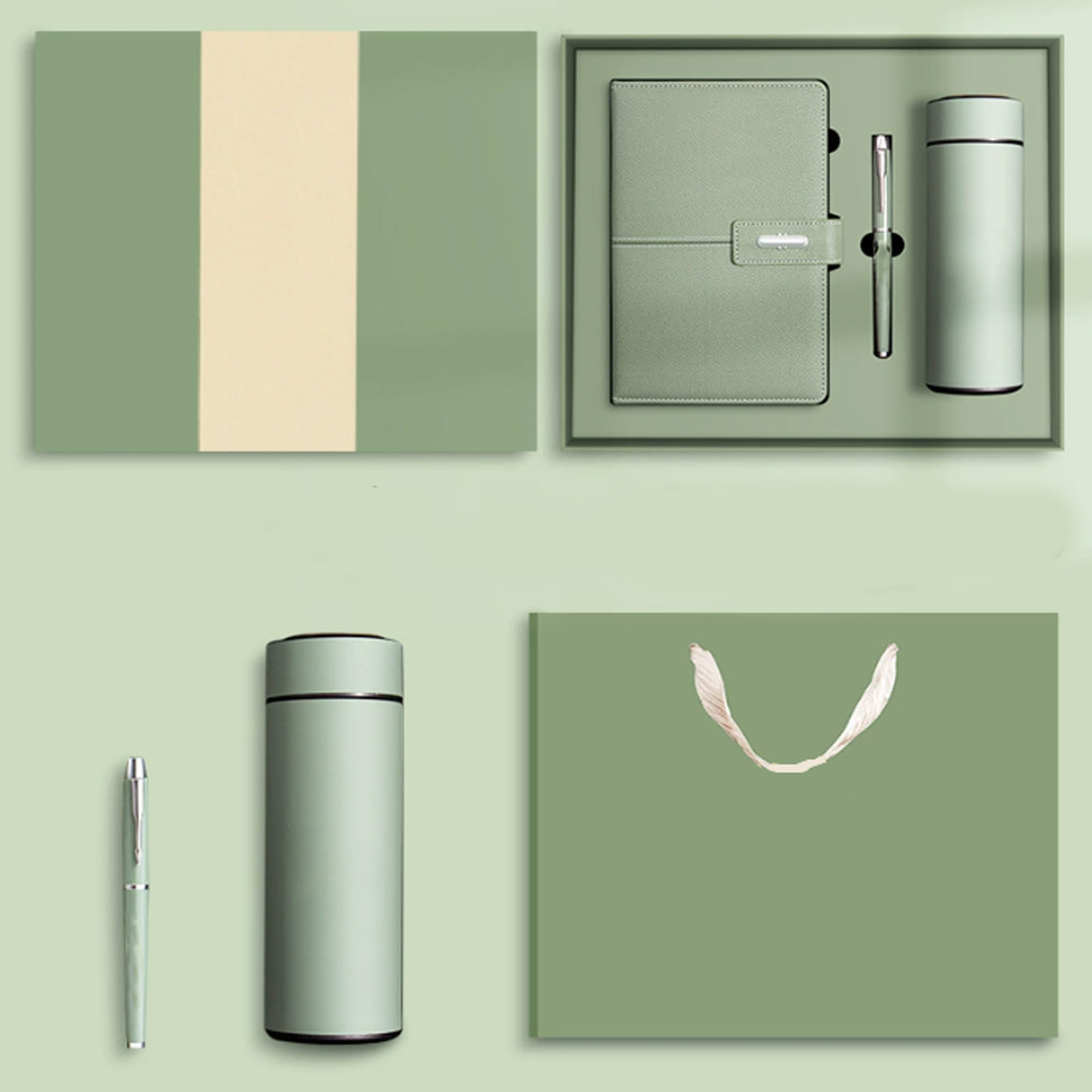 Business Notebook Gift Box Set with Pen and Thermos Cup 2