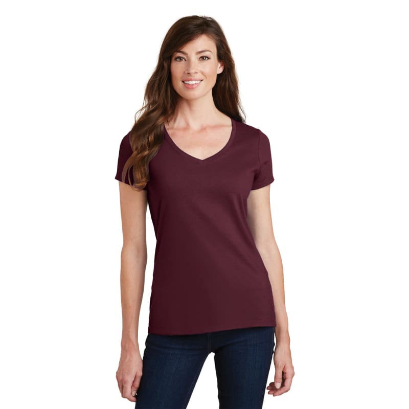 Port & Company Women's Fan Favorite V-Neck Tee. 160