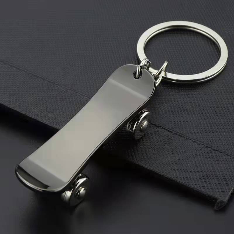 Skateboard Shaped Pendant Keychain 4