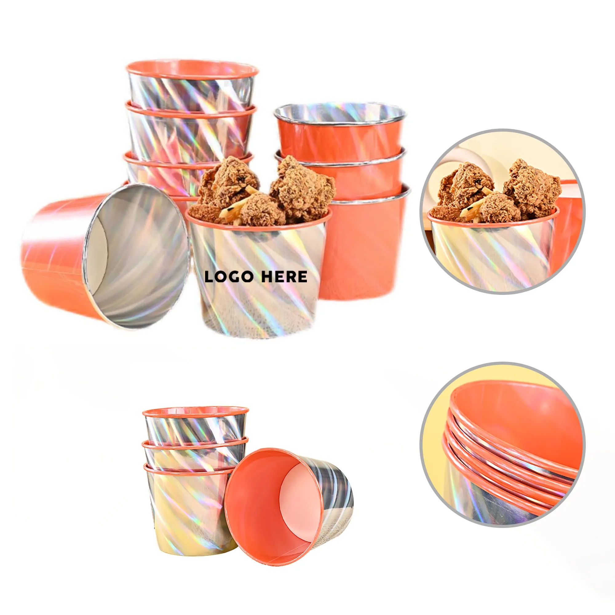 Disposable Fried Chicken Popcorn Paper Bucket 1