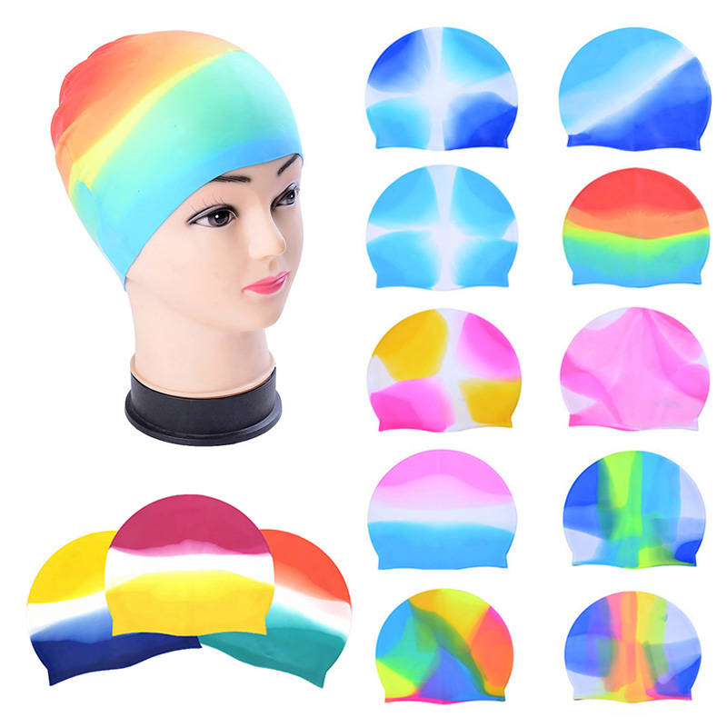 Waterproof Silicone Adult Swim Cap 2