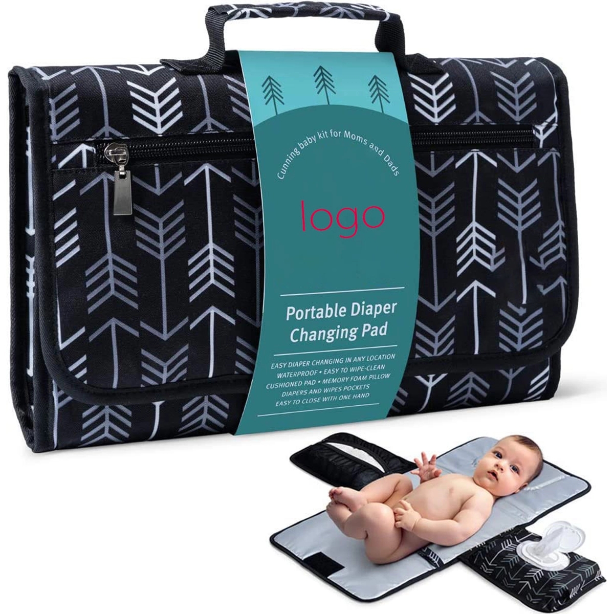 Portable Changing Pad For Baby Diaper Bag 1