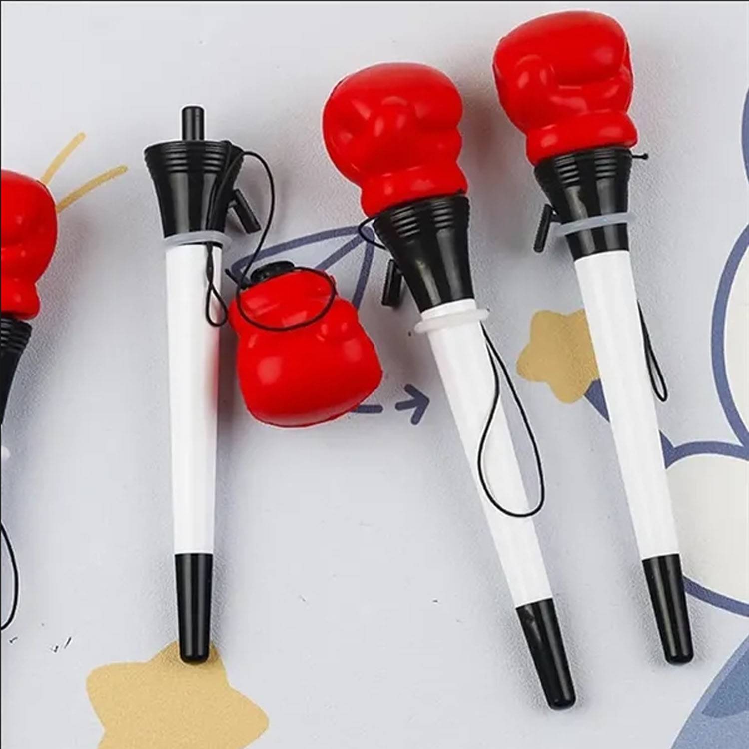 Red Pop Top Boxing Glove Ballpoint Pen 1