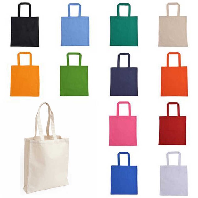 12 oz Cotton Canvas Reusable Tote Bags 1