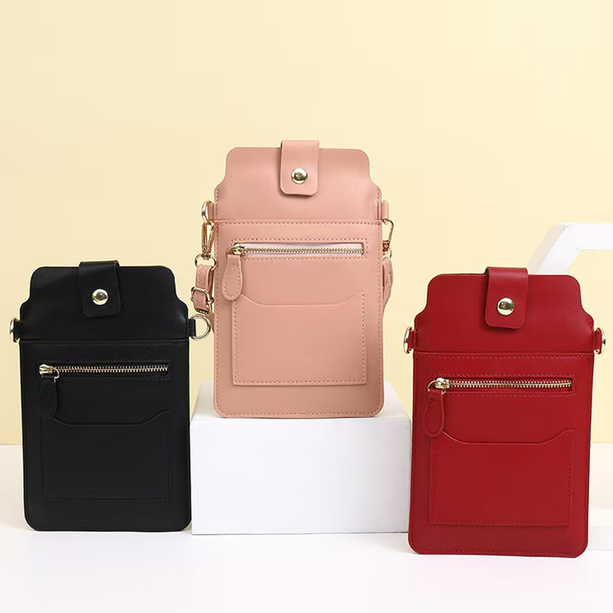 Polyurethane Customizable Multifunctional Crossbody Bag 2