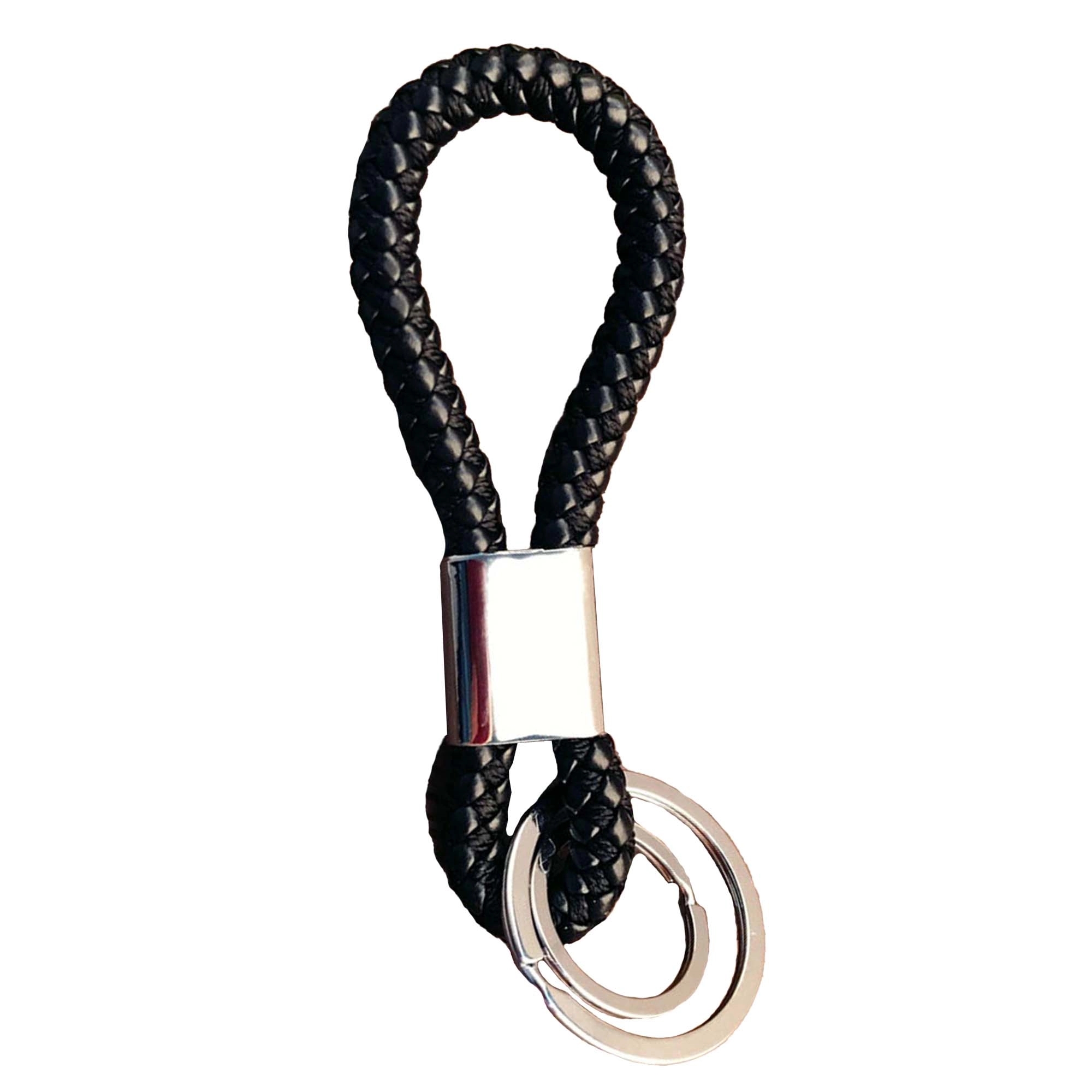 PU Braided Lanyard Keychain 1