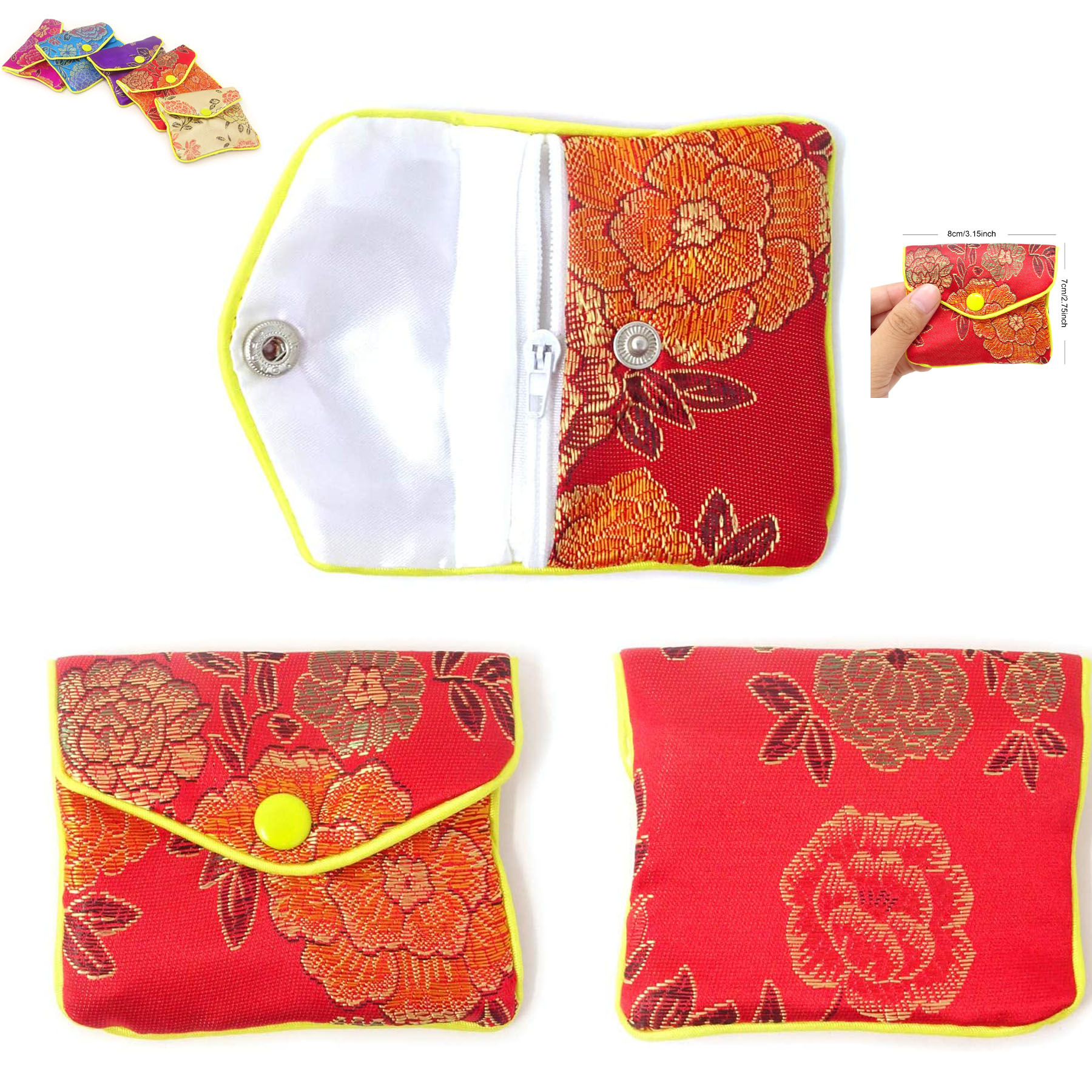 Jewelry Silk Purse Pouch