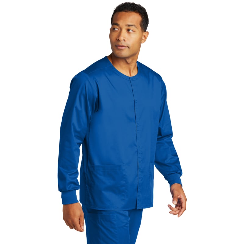 WonderWink Unisex WorkFlex Snap-Front Scrub Jacket 8