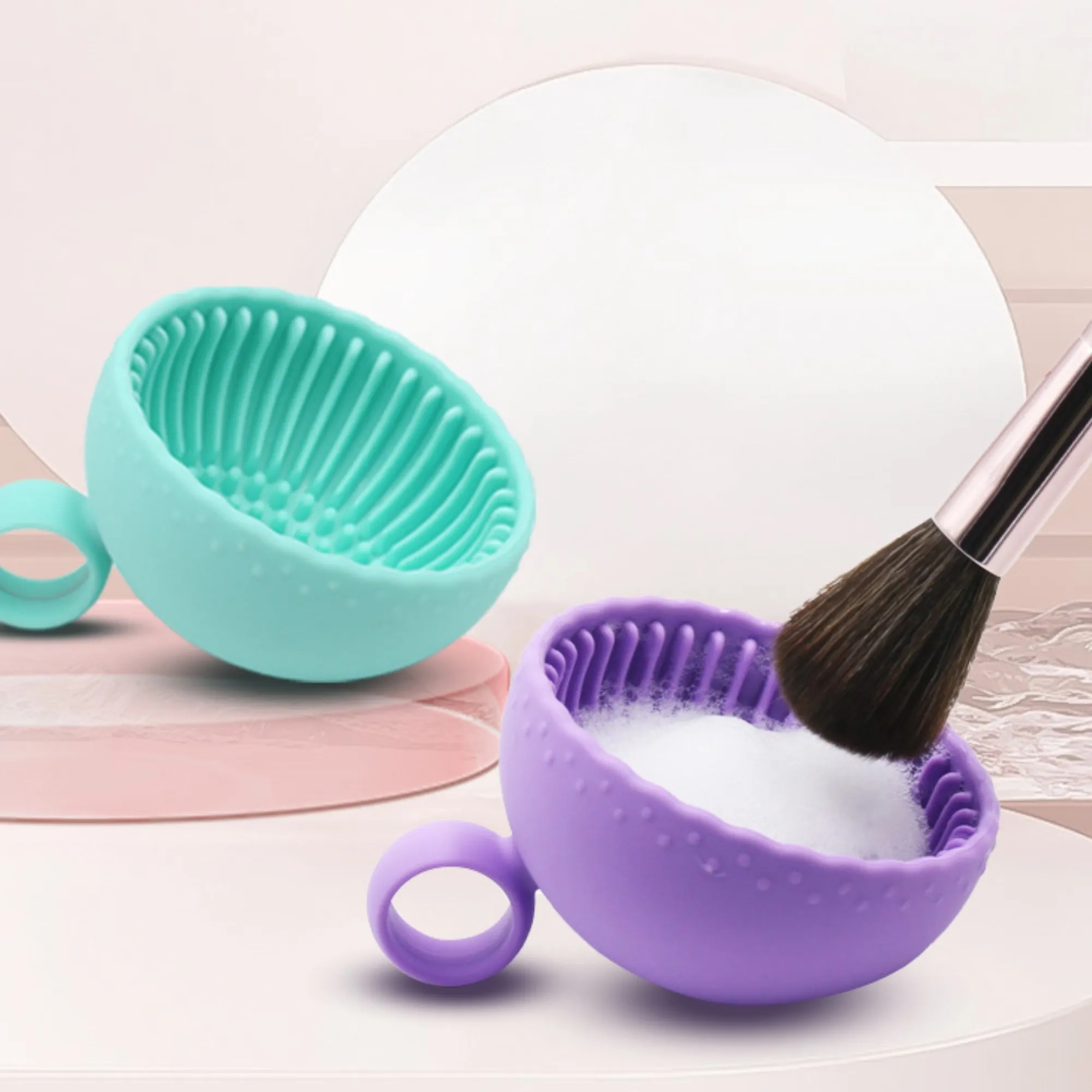 Silicone Makeup Brush Scrubber Cleaner Bowl Cosmetic Wash 4