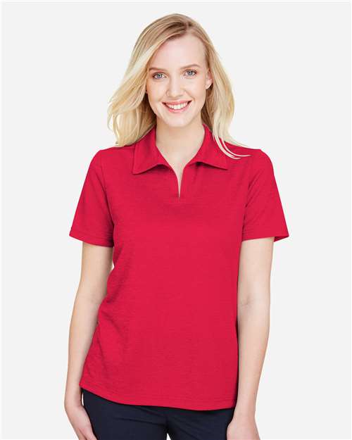 Women's CrownLux Performance® Address Melange Polo - DG22W 4