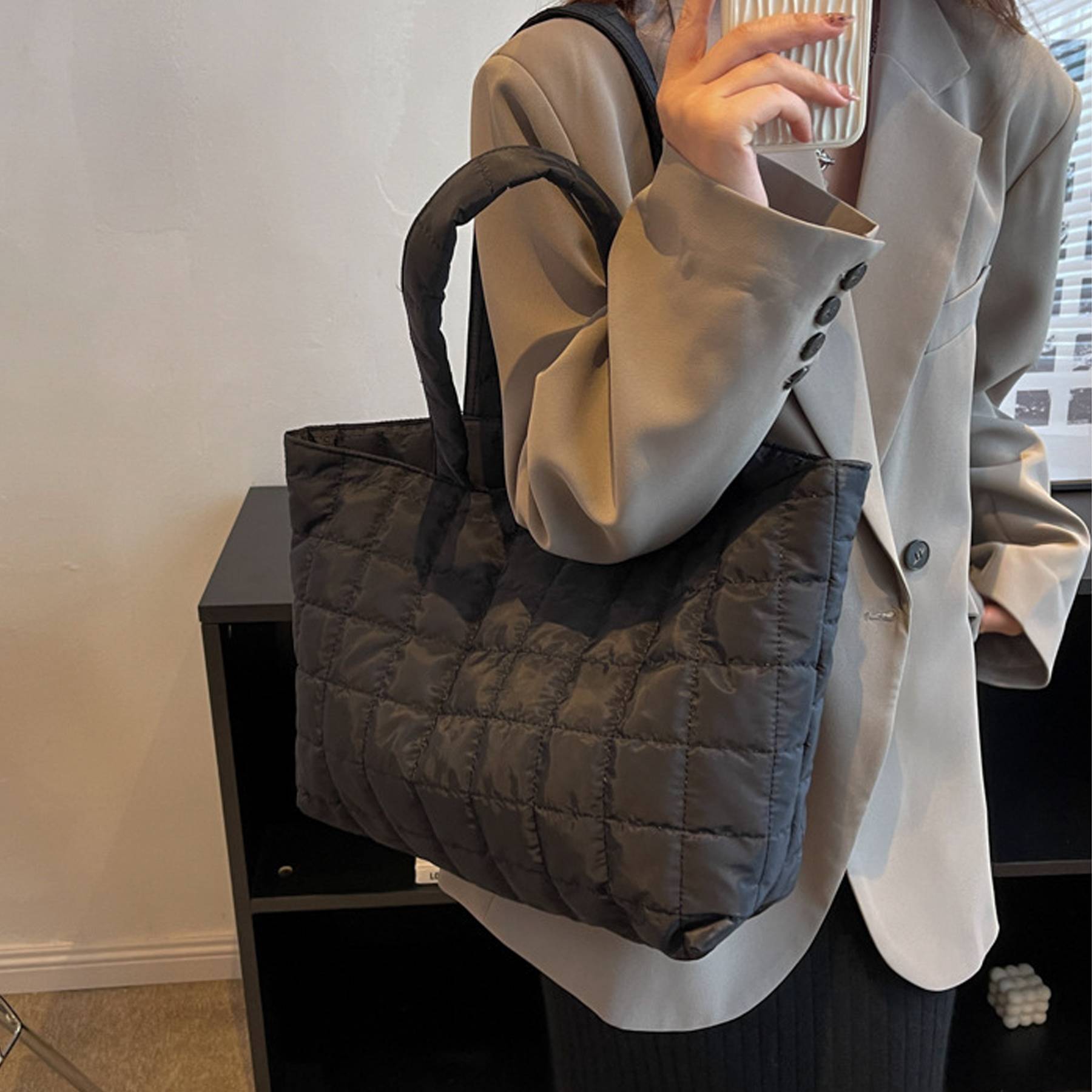 Polyester Large Capacity Tote Bag 5