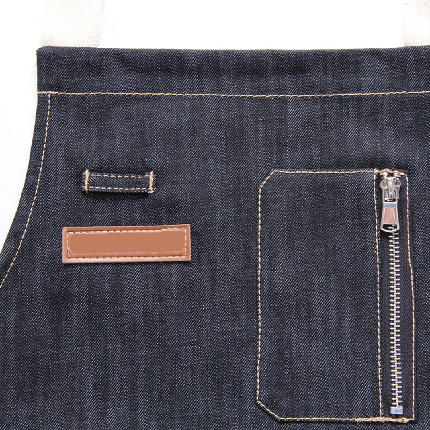 Denim Apron with Pocket 4