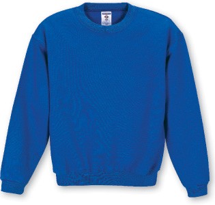 Embroidered Jerzees 562B Youth Long Sleeve Colored Crew neck Sweatshirt 2