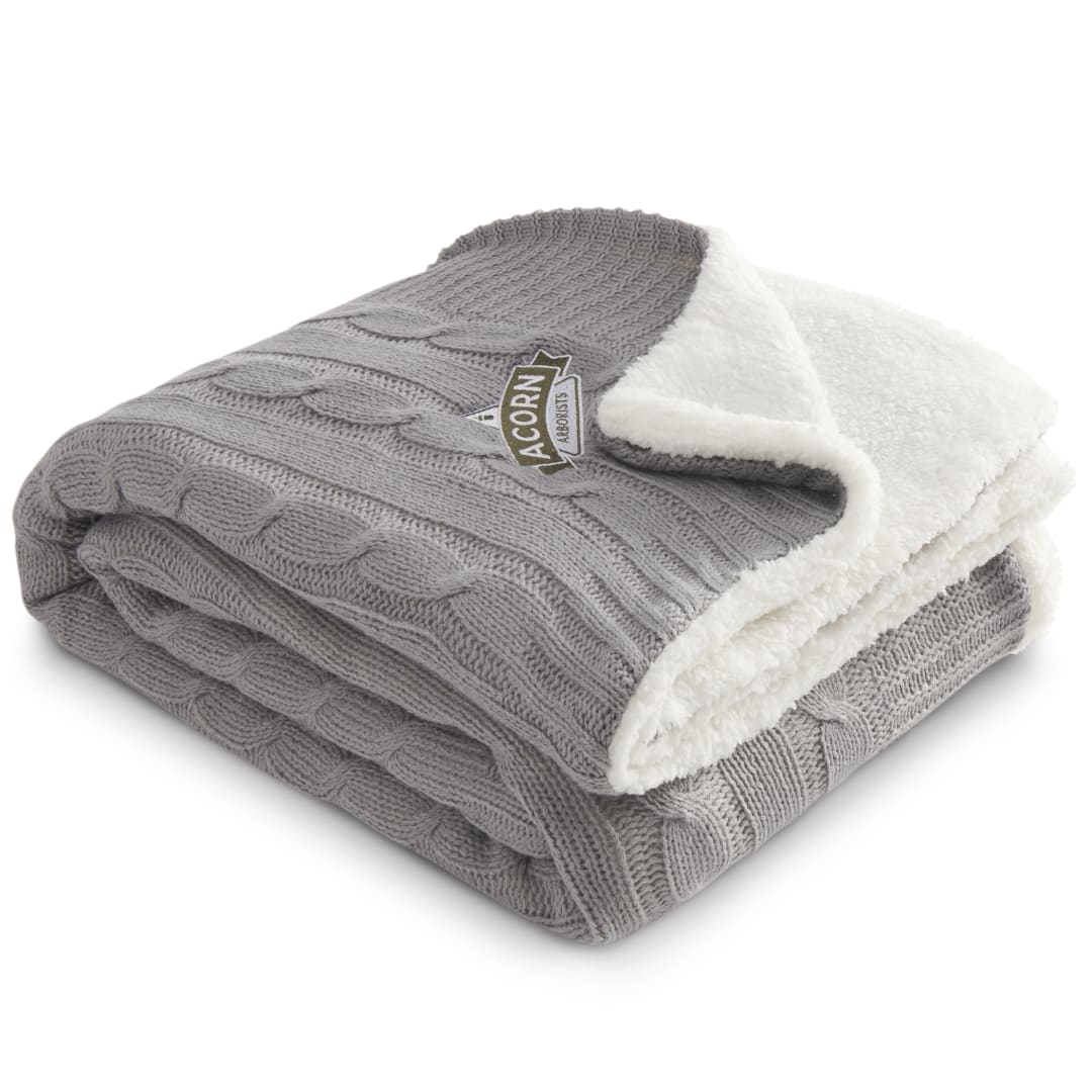 Field & Co.® Cable Knit Sherpa Blanket 64