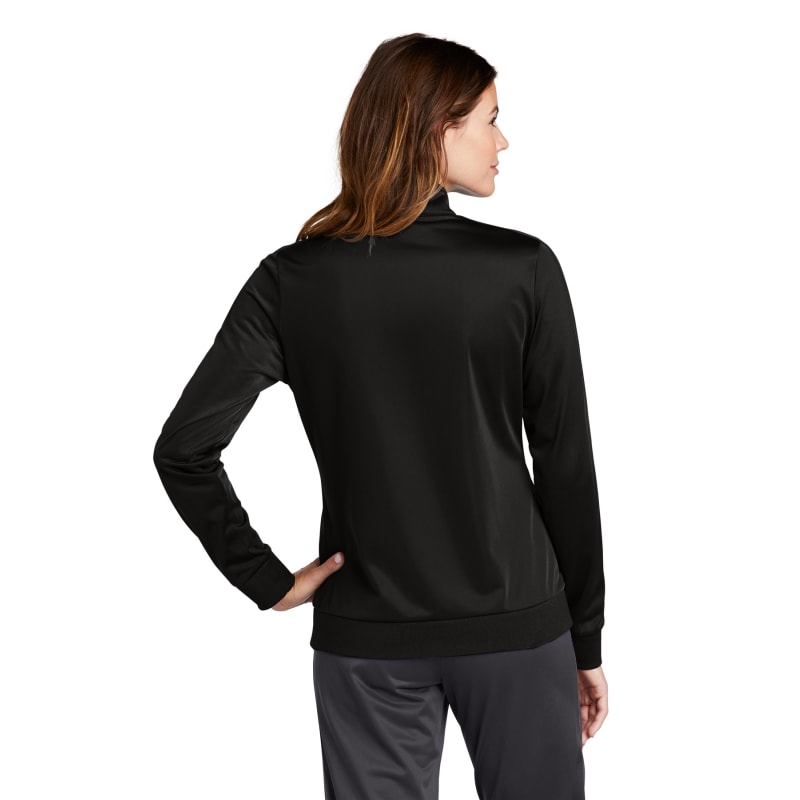 Sport-Tek Ladies Tricot Sleeve Stripe Track Jacket. 9