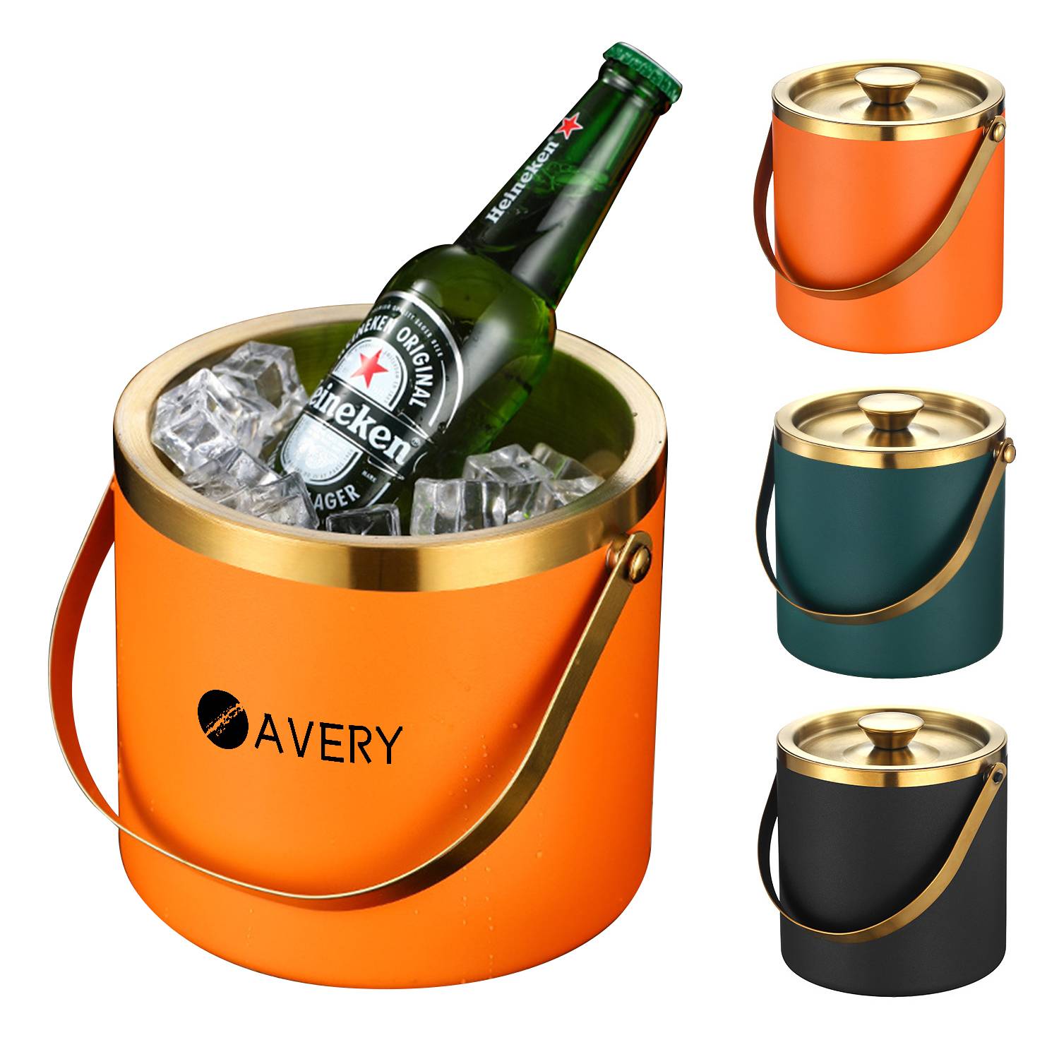 Stainless Steel Ice Bucket w/ Lid 1