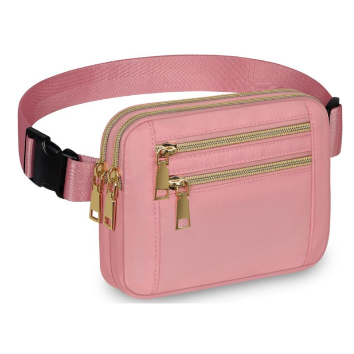 High-Capacity Polyester 4 Pockets Crossbody Fanny Pack 7
