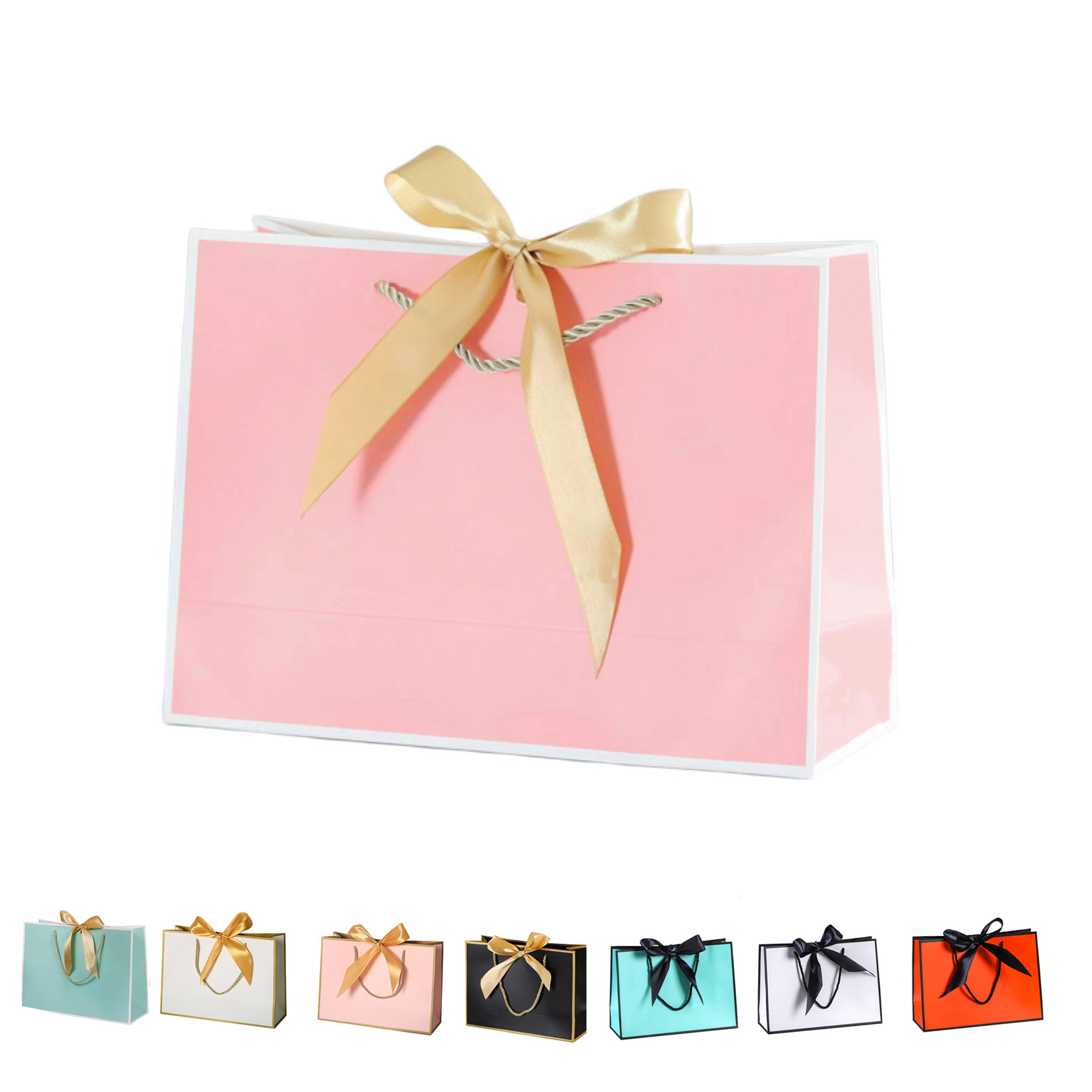 Gift Bag with Elegant Bow Ribbon Handles 3